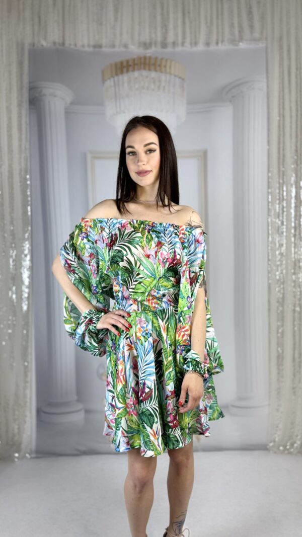 Spanish style dress Margarita JACARTA Short green ONE SIZE